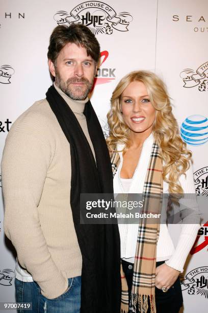 Slade Smiley and Gretchen Rossi attend the House of Hype Hospitality Lounge Day 2 on January 23, 2010 in Park City, Utah.