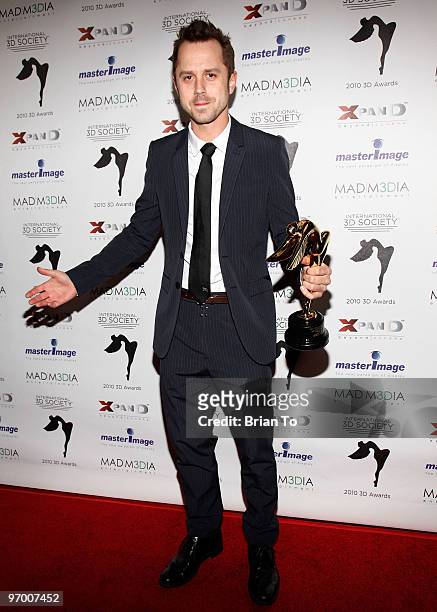 Honoree Giovanni Ribisi attends the International 3D Society "Lumiere Award" presentation at Mann Chinese 6 on February 23, 2010 in Los Angeles,...