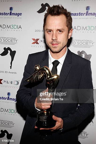 Honoree Giovanni Ribisi attends the International 3D Society "Lumiere Award" presentation at Mann Chinese 6 on February 23, 2010 in Los Angeles,...