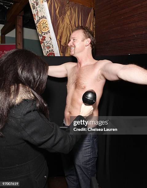 Director Morgan Spurlock attends Infinity Sun at the Kari Feinstein Sundance Style Lounge on January 24, 2010 in Park City, Utah.