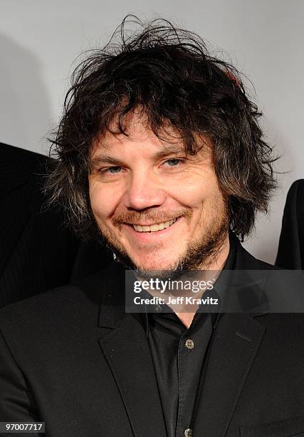 Musician Jeff Tweedy of the music group Wilco arrives at 2010 MusiCares Person Of The Year Tribute To Neil Young at the Los Angeles Convention Center...