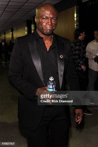 Singer Seal attends the 52nd Annual GRAMMY Awards held at Staples Center on January 31, 2010 in Los Angeles, California.