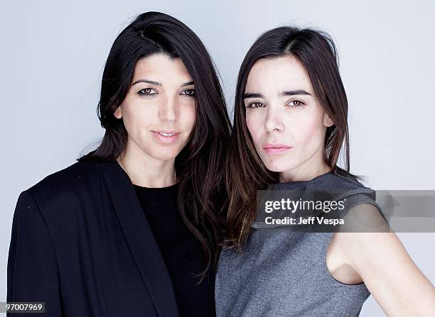 Director Zeina Durra and actress Elodie Bouchez pose for a portrait during the 2010 Sundance Film Festival held at the WireImage Portrait Studio at...