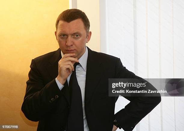 Russian billionaire and businessman Oleg Deripaska visits Sayano-Shushenslkaya Hydroelectic Power Planet which was reactivated by Russian Prime...