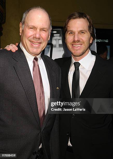 Producer Michael Eisner and director Breck Eisner attend a special screening of "The Crazies" at the Vista Theatre on February 23, 2010 in Los...