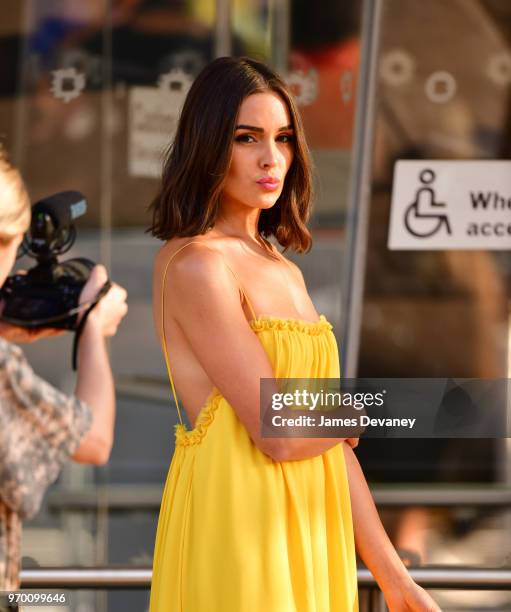 Olivia Culpo arrives to the 2018 CFDA Fashion Awards at Brooklyn Museum on June 4, 2018 in New York City.