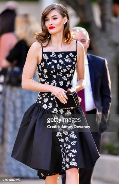 Grace Elizabeth arrives to the 2018 CFDA Fashion Awards at Brooklyn Museum on June 4, 2018 in New York City.