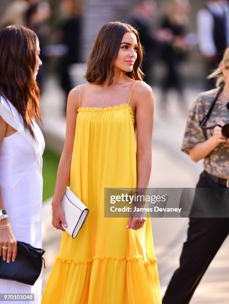 Olivia Culpo arrives to the 2018 CFDA Fashion Awards at Brooklyn Museum on June 4, 2018 in New York City.