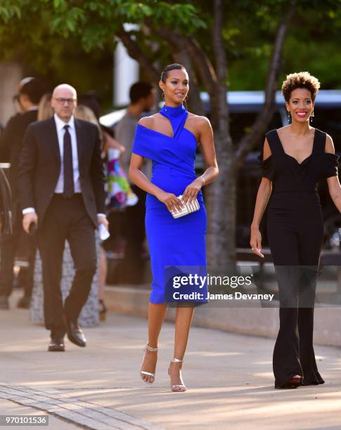 Lais Ribeiro arrives to the 2018 CFDA Fashion Awards at Brooklyn Museum on June 4, 2018 in New York City.