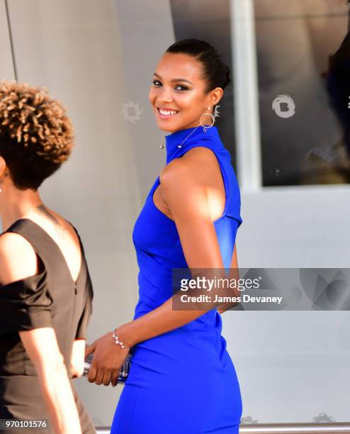 Lais Ribeiro arrives to the 2018 CFDA Fashion Awards at Brooklyn Museum on June 4, 2018 in New York City.