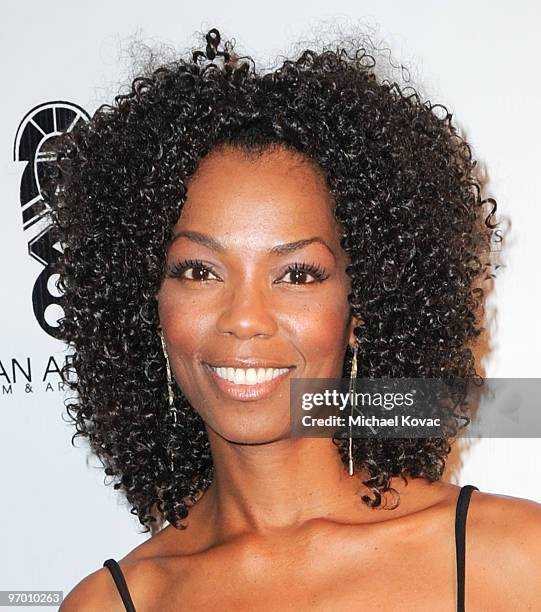 Actress Vanessa L. Williams arrives at the Opening Night Gala of the Pan African Film Festival at the Directors Guild Theatre on February 10, 2010 in...