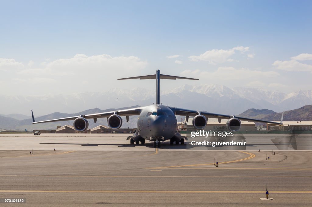 Aviões de transporte de carga militar C-17 força aérea australiana