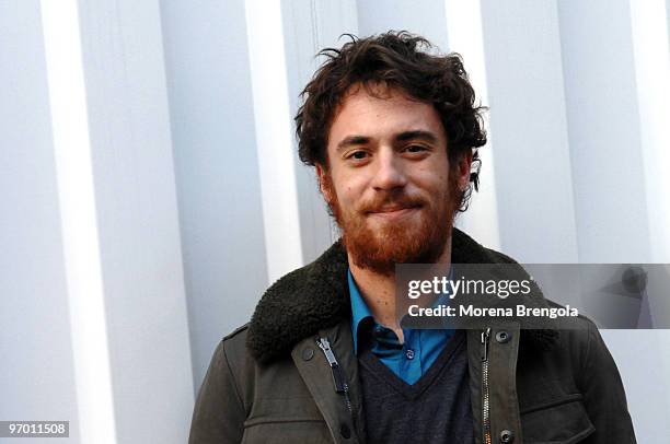 Elio Germano attends the Italian tv show "Scalo 76" on February 21, 2008 in Milan, Italy.