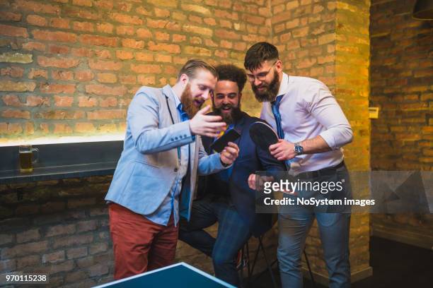 bearded, hipster businessman, taking break, drinking beer after work - no drinking stock pictures, royalty-free photos & images
