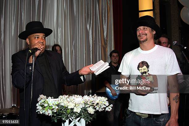 Kid Rock and former Run DMC member Rev Run take part in the Ultimate Rock N' Roll Wedding of Rebecca Hernandez and Brad Tarr. The Patriotic Couple...