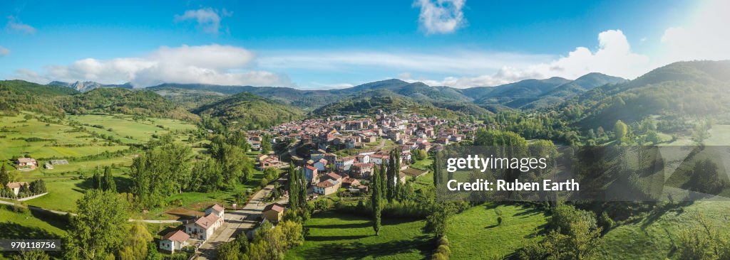 Spanish northern rural village