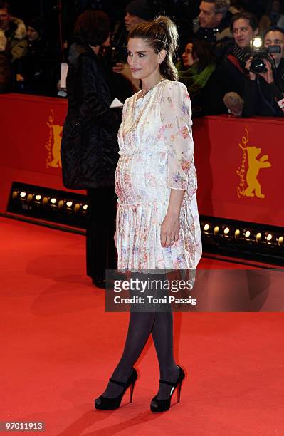 Actress Amanda Peet attends the 'Please Give' Premiere during day six of the 60th Berlin International Film Festival at the Berlinale Palast on...