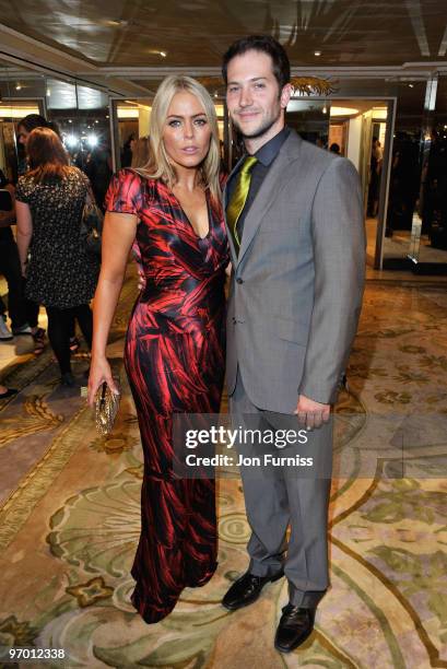 Patsy Kensit and Luke Roberts attend the TV Quick & TV Choice Awards at The Dorchester on September 7, 2009 in London, England.