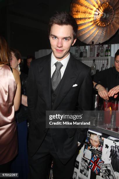 Nicholas Hoult attends the Afterparty for the ELLE Style Awards at Grand Connaught Rooms on February 22, 2010 in London, England.