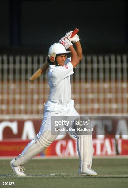 Sachin Tendulkar of India in action during a match against Pakistan played in Lahore, Pakistan. \ Mandatory Credit: Ben Radford /Allsport