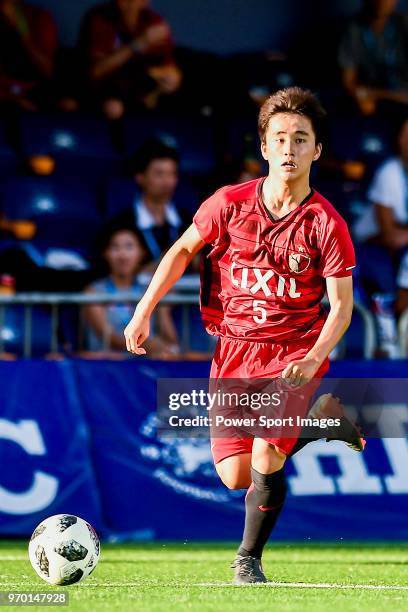 Kenta Nemoto of Kashima Antlers controls the ball during the Main Tournament match between West Ham United and Kashima Antlers, part of the HKFC Citi...