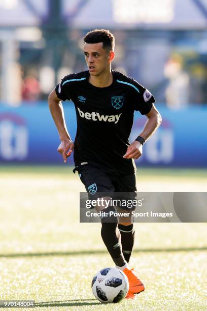 Nathan Holland of West Ham United controls the ball during the Main Tournament match between West Ham United and Kashima Antlers, part of the HKFC...