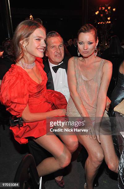 Natalia Vodianova, Mario Testino and Kate Moss attend the Love Ball London hosted by Natalia Vodianova and Harper's Bazaar as part of London Fashion...