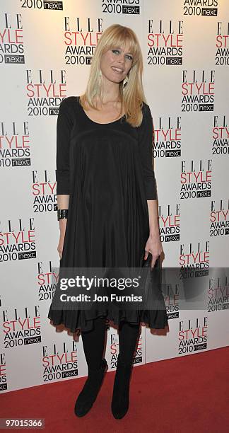 Claudia Schiffer attends the ELLE Style Awards 2010 at Grand Connaught Rooms on February 22, 2010 in London, England.