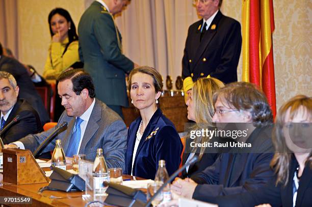 Gaspar Llamazares, Trinidad Jimenez, the Infanta Elena de Borbon and Jose Bono attend the Rare Disease Day 2010 event at the Congress of Deputies, on...