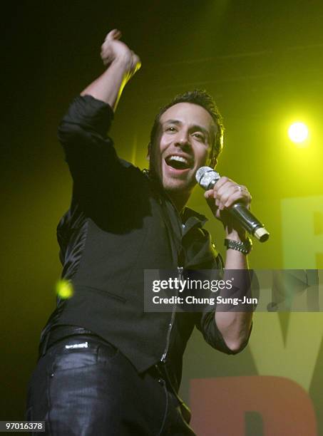 Howie Dorough of the Backstreet Boys onstage at AX-hall on February 24, 2010 in Seoul, South Korea.