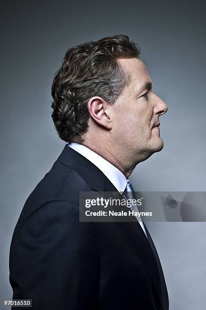 Presenter Piers Morgan poses for a portrait shoot in London, December 17, 2009.