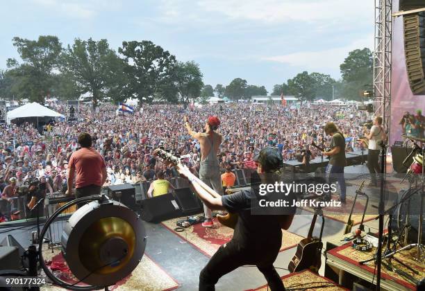 The Revivalists perform on Which Stage during day 2 of the 2018 Bonnaroo Arts And Music Festival on June 8, 2018 in Manchester, Tennessee.