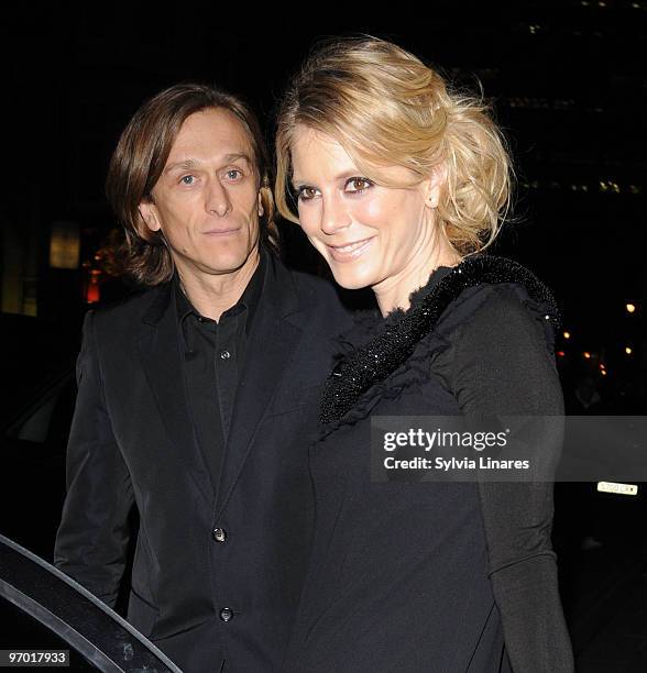 Emilia Fox leaving the Lancome and Harper's Bazaar BAFTA party held at St Martin's Lane Hotel on February 19, 2010 in London, England.