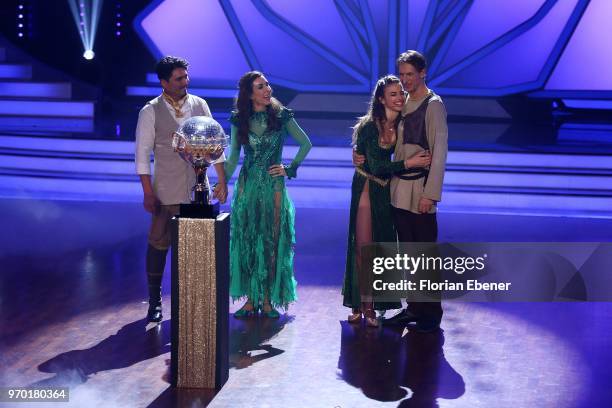 General view with Judith Williams and Erich Klann, Ingolf Lueck and Ekaterina Leonova during the finals of the 11th season of the television...