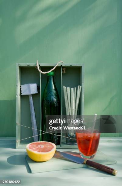 upcycling of a case of wine to mini bar - tenderizer stock pictures, royalty-free photos & images