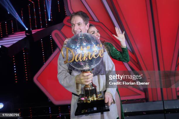 Ingolf Lueck and Ekaterina Leonova during the finals of the 11th season of the television competition 'Let's Dance' on June 8, 2018 in Cologne,...