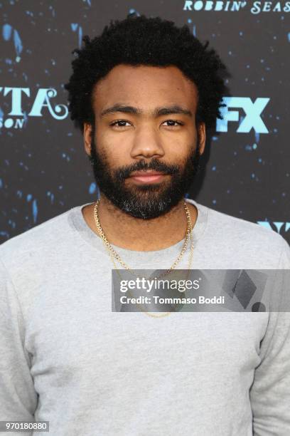 Donald Glover attends the FX's "Atlanta Robbin' Season" FYC Event at Saban Media Center on June 8, 2018 in North Hollywood, California.