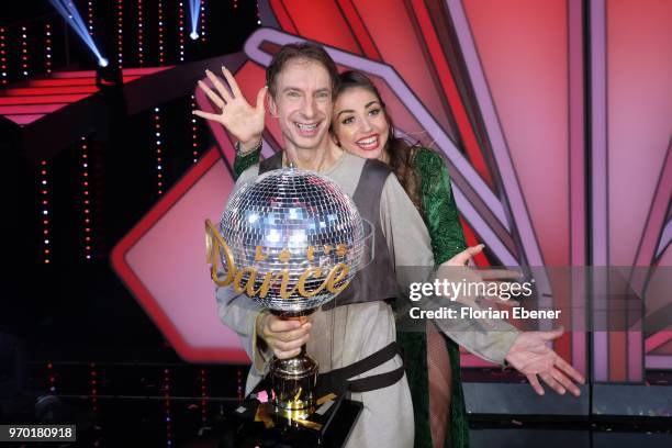 Ingolf Lueck and Ekaterina Leonova during the finals of the 11th season of the television competition 'Let's Dance' on June 8, 2018 in Cologne,...