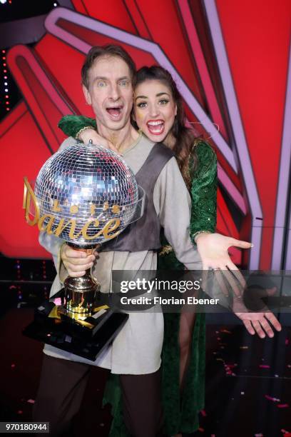 Ingolf Lueck and Ekaterina Leonova during the finals of the 11th season of the television competition 'Let's Dance' on June 8, 2018 in Cologne,...