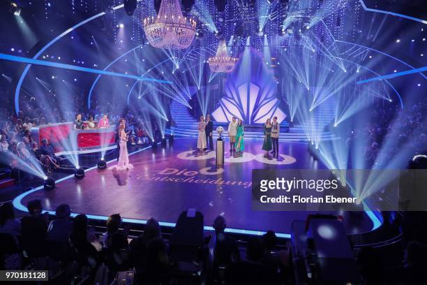 General view with Judith Williams and Erich Klann, Ingolf Lueck and Ekaterina Leonova and Barbara Meier and Sergiu Luca during the finals of the 11th...