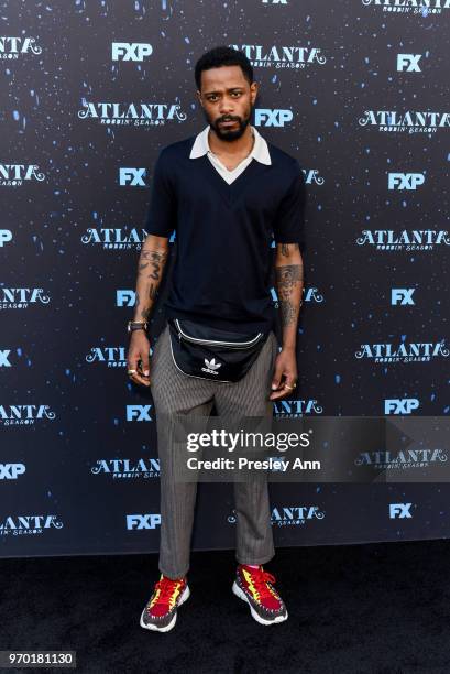 Lakeith Stanfield attends FX's "Atlanta Robbin' Season" FYC Event at Saban Media Center on June 8, 2018 in North Hollywood, California.