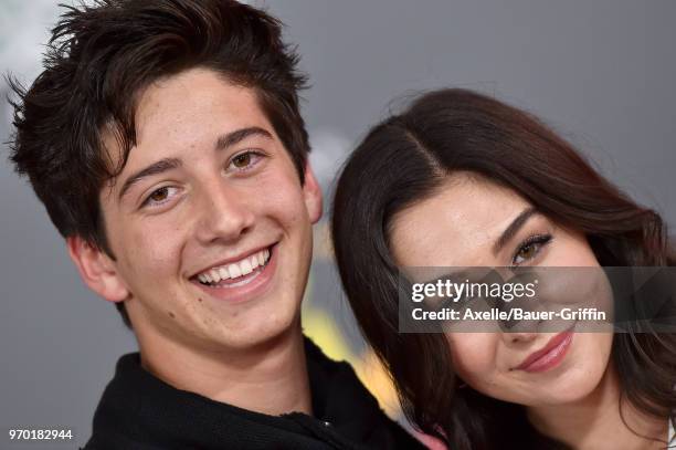 Actor Milo Manheim and Holiday Kriegel attend the World Premiere of Disney and Pixar's 'Incredibles 2' on June 5, 2018 in Los Angeles, California.