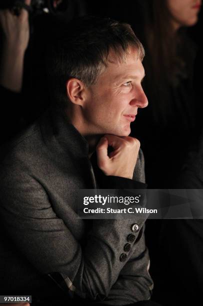 Jefferson Hack attends the JW Anderson show at London Fashion Week on February 24, 2010 in London, England.