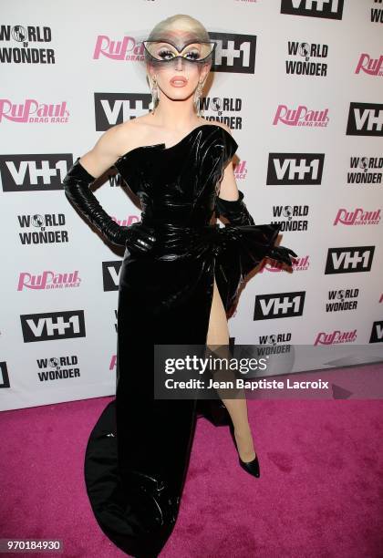 Aquaria attends VH1's "RuPaul's Drag Race" Season 10 Finale on June 08, 2018 in Los Angeles, California.