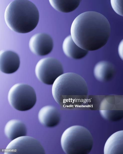 stockillustraties, clipart, cartoons en iconen met multiple spheres in the air - grote groep dingen