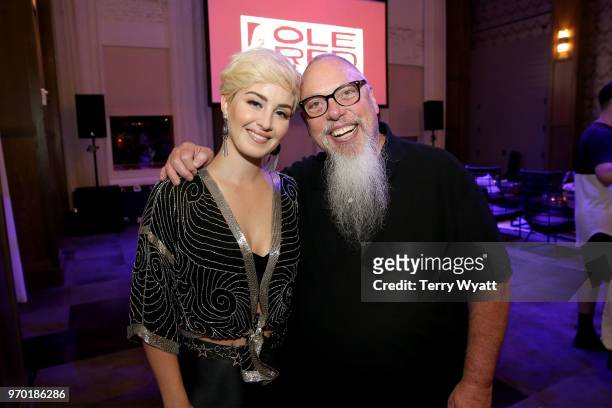Maggie Rose and Spotify's global head of country John Marks attend the Spotify's Hot Country Presents Maggie Rose, Jackie Lee, Craig Campbell and...