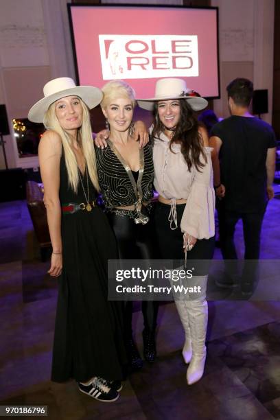 Alyssa Bonagura, Maggie Rose, and Ruby Stewart attend the Spotify's Hot Country Presents Maggie Rose, Jackie Lee, Craig Campbell and moreat Ole Red...