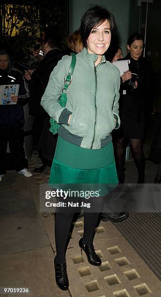 Singer Sharleen Spiteri attends the Lancome and Harper's Bazaar BAFTA party at St Martin's Lane Hotel on February 19, 2010 in London, England.