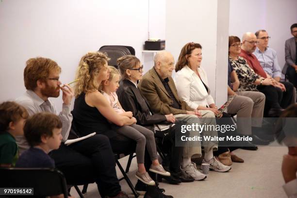 Barbara Siman, Charles Strouse and family during the Children's Theatre of Cincinnati presentation for composer Charles Strouse of 'Superman The...