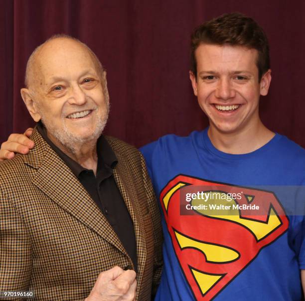 Charles Strouse and Dominic Wintz during the Children's Theatre of Cincinnati presentation for composer Charles Strouse of 'Superman The Musical' at...